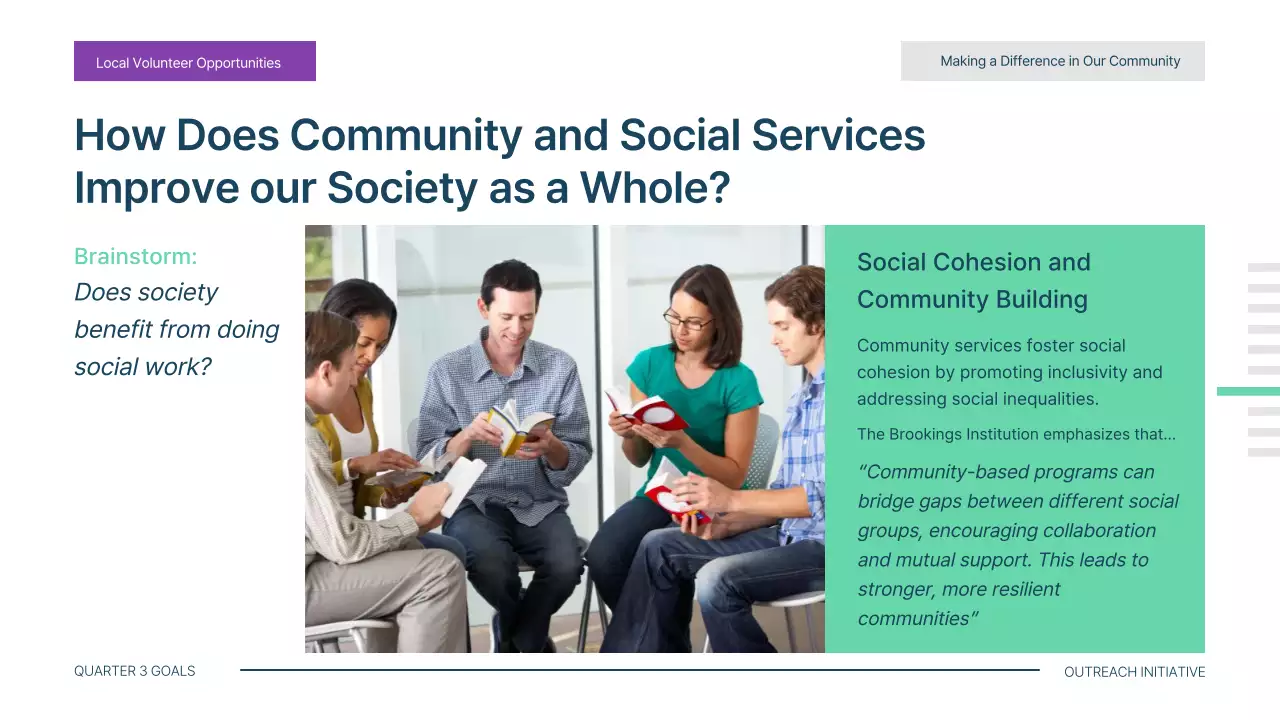 그린 모던 자원봉사 가이드 프레젠테이션