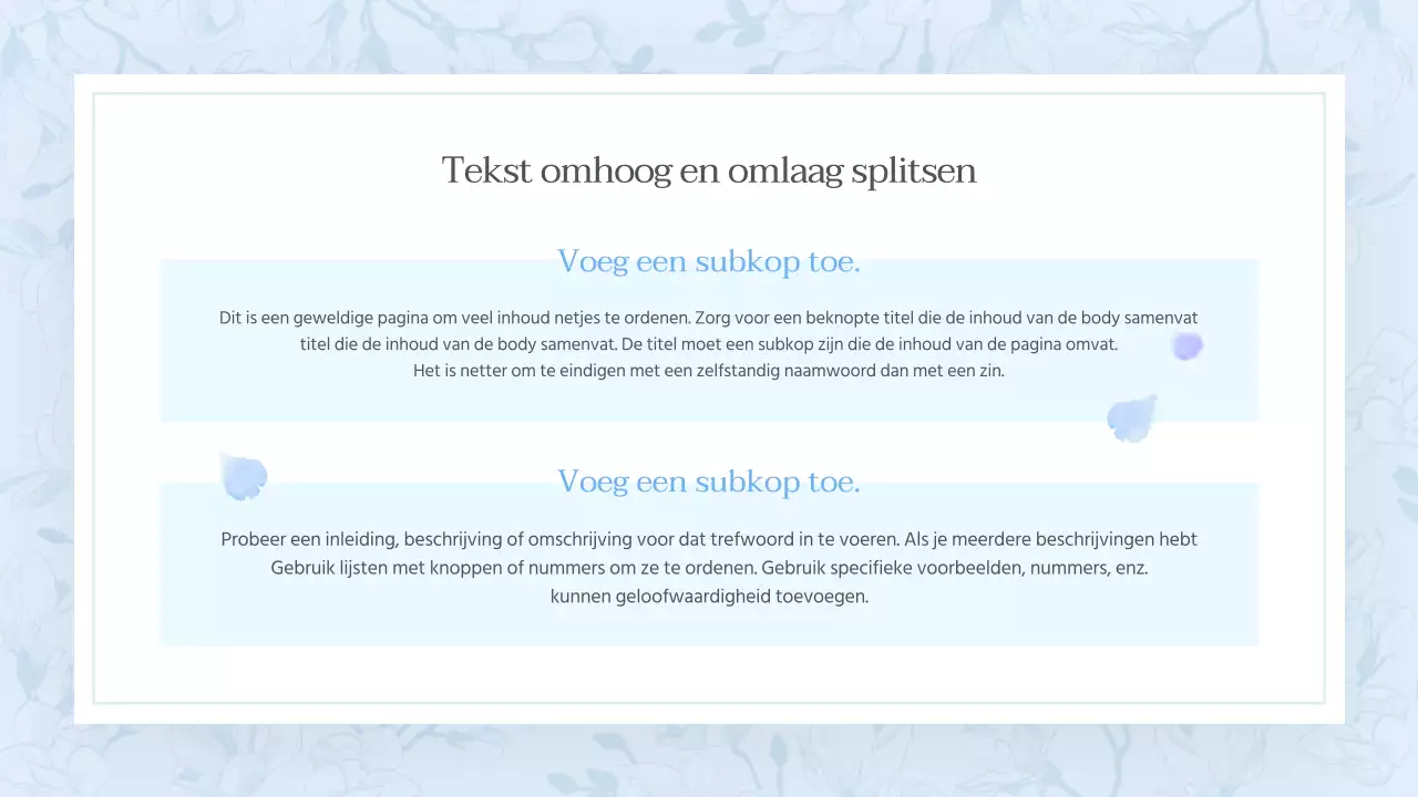 Een klassiek zomers bloemenvoorstel in lichtblauw