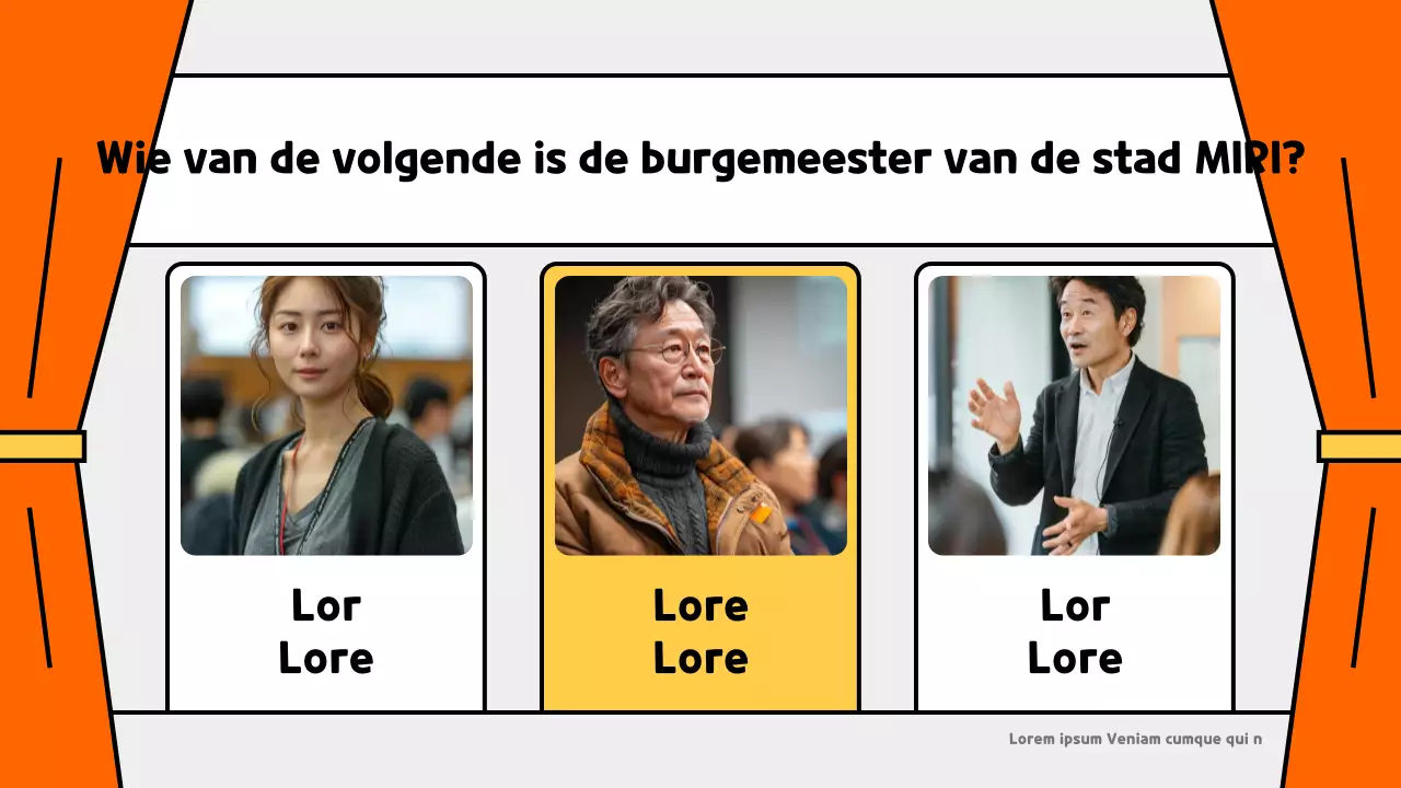 Een leuke oranje quiz promoten