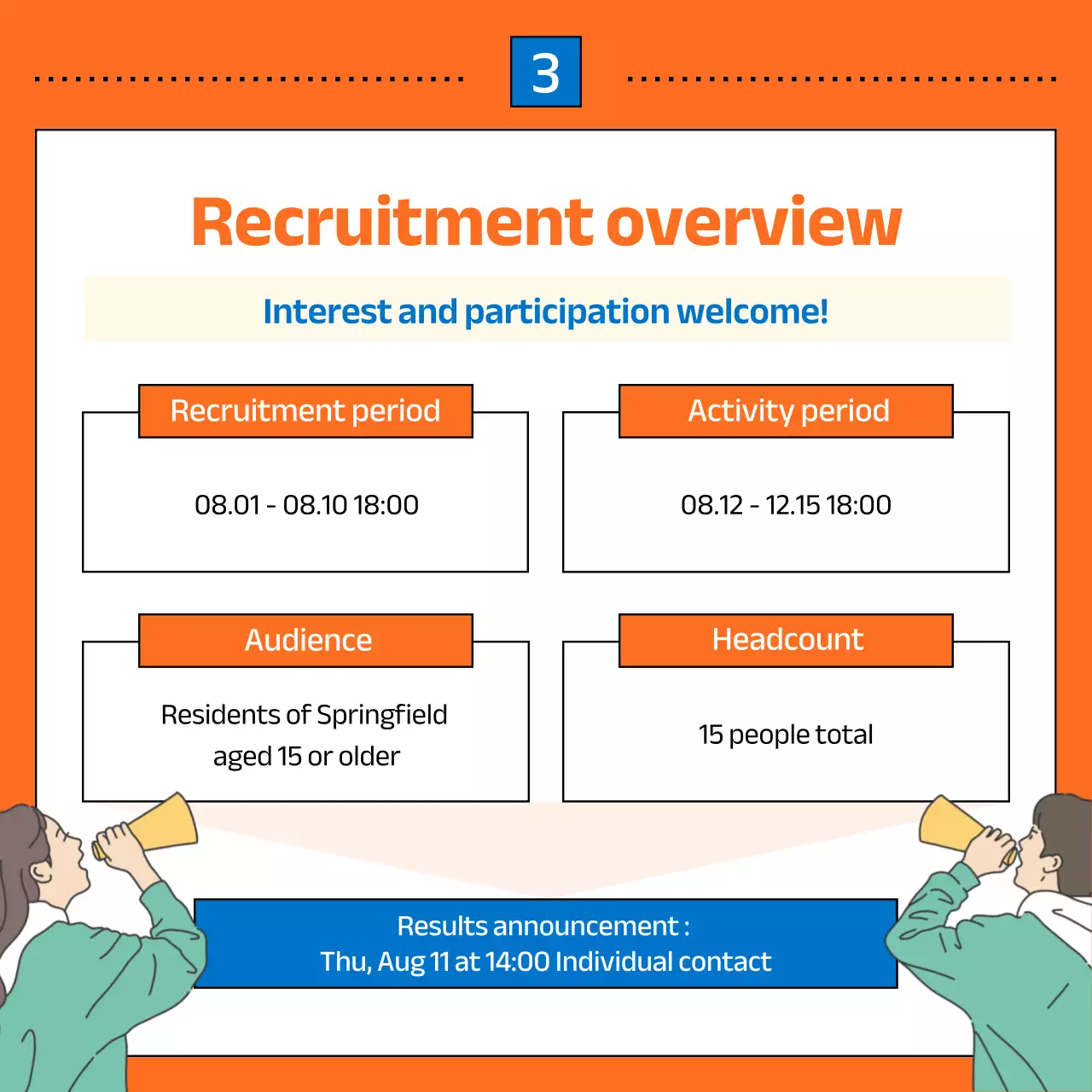 Orange Modern Youth Recruitment Instagram Carousel
