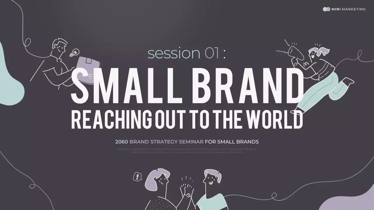 Grey Modern Marketing Seminar Presentation