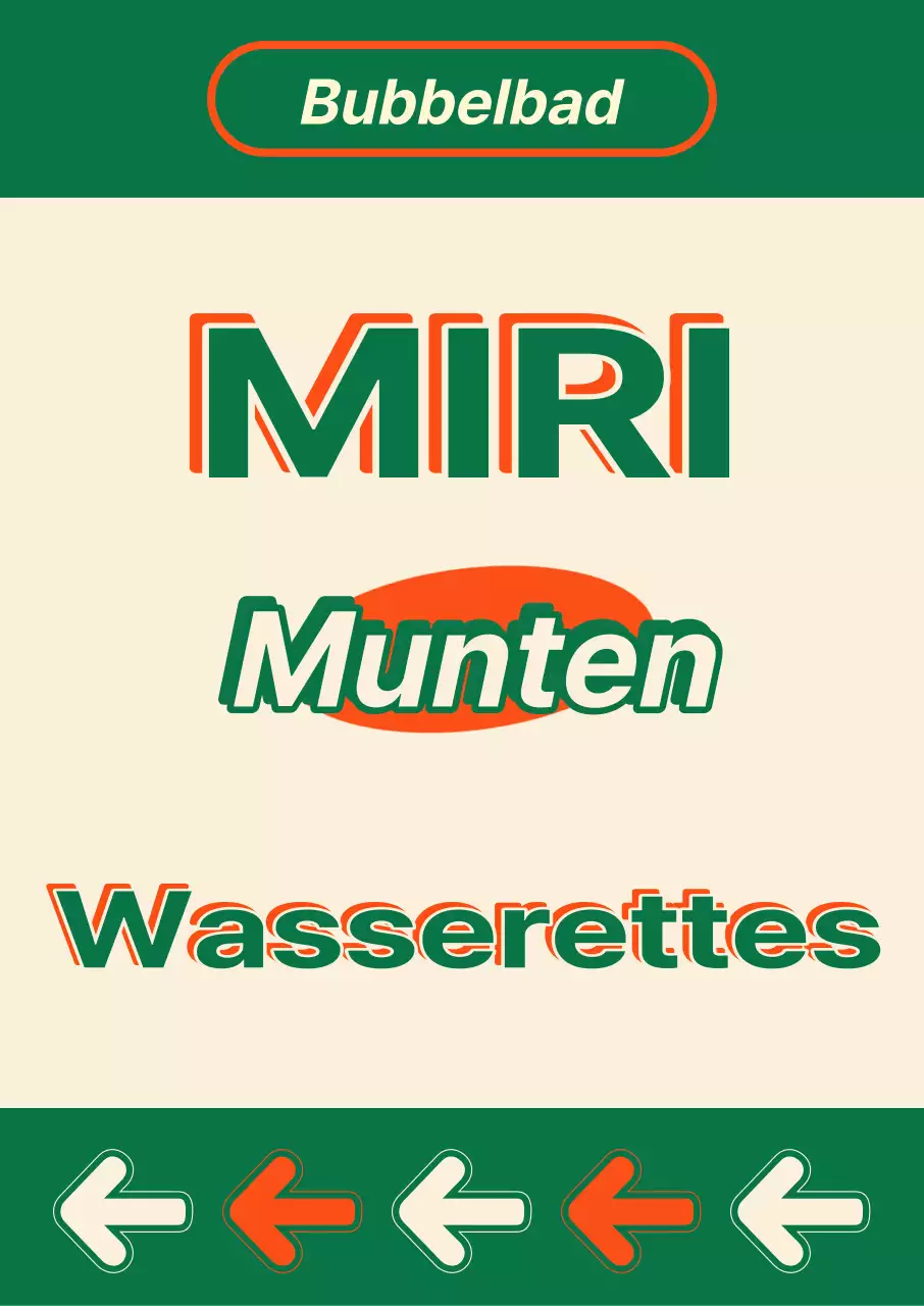 Muntwasserij poster in Amerikaanse vintage stijl
