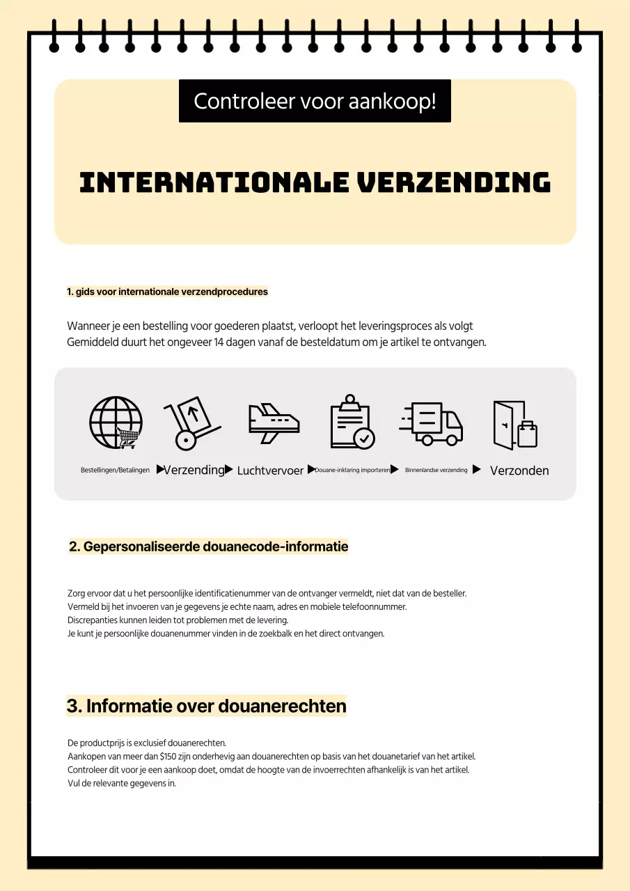 Wit en ivoor, schone internationale verzendberichten