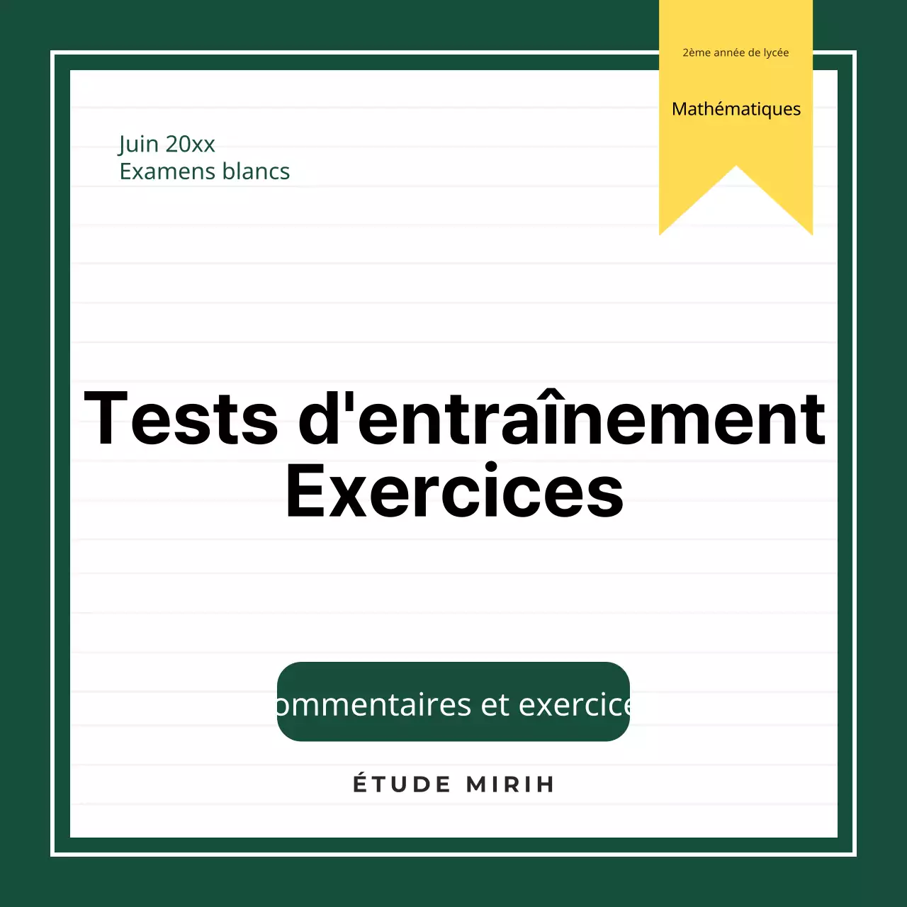 Une couverture de base pour un blog d'école verte