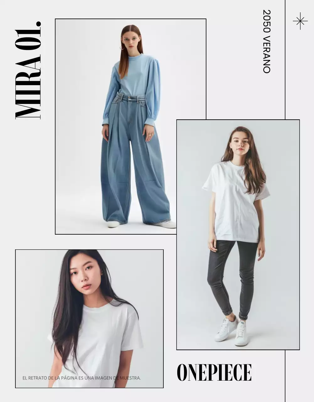 Promueve la moda moderna en gris y negro