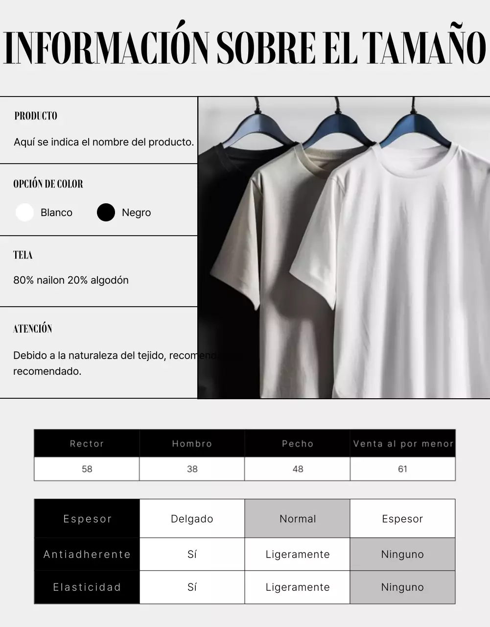 Promueve la moda moderna en gris y negro