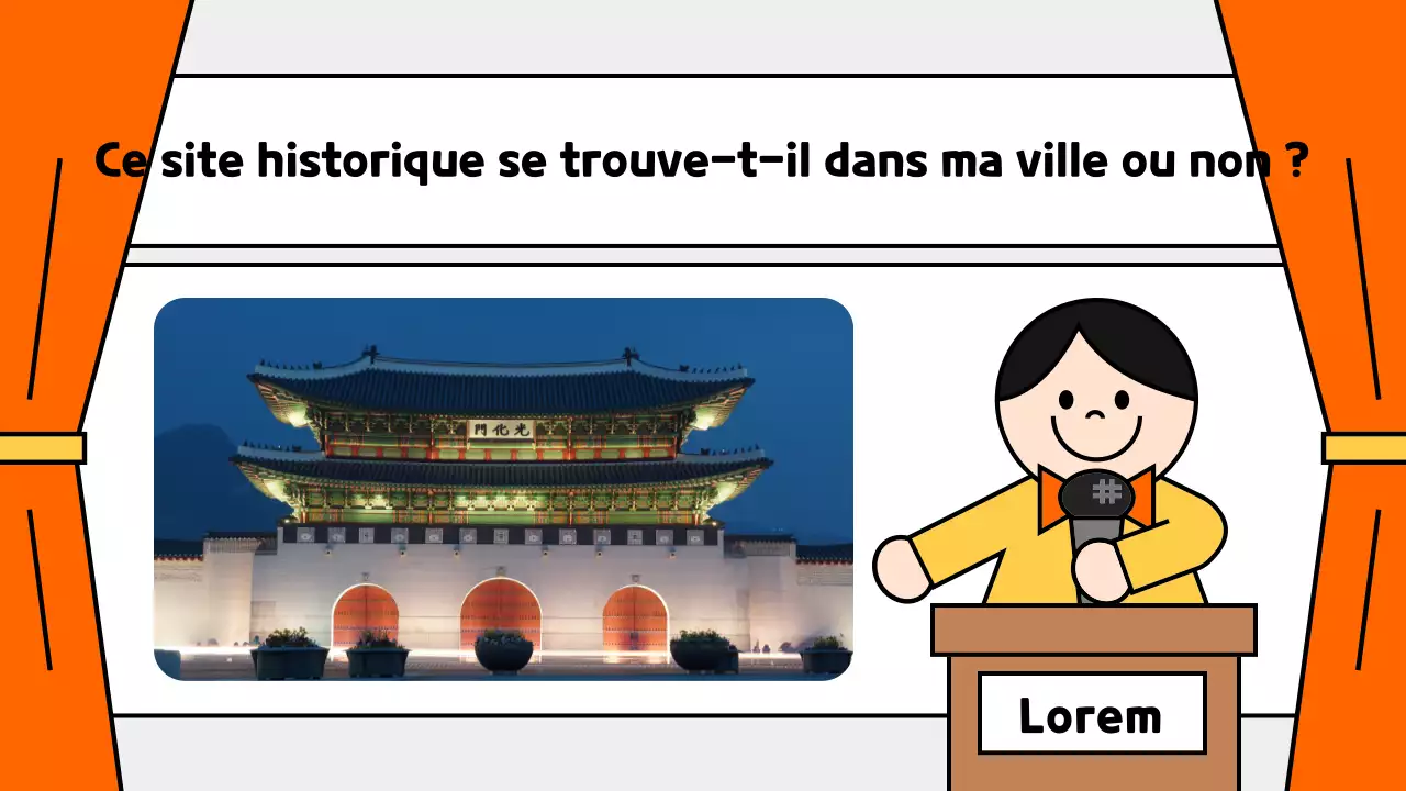 Promouvoir un joli quiz orange