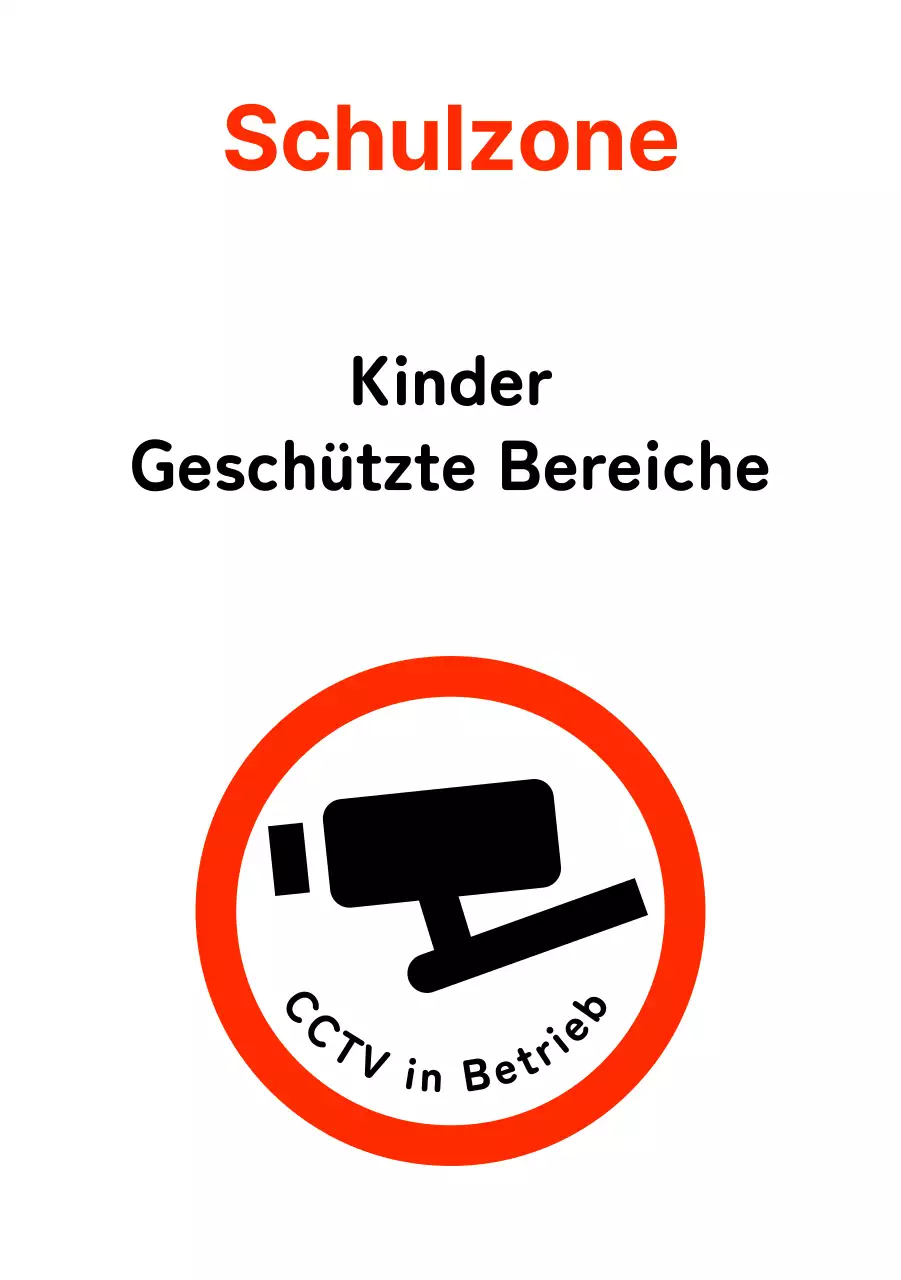 Niedliche FormenCharaktere Parkverbot im Kinderschutzgebiet Schild