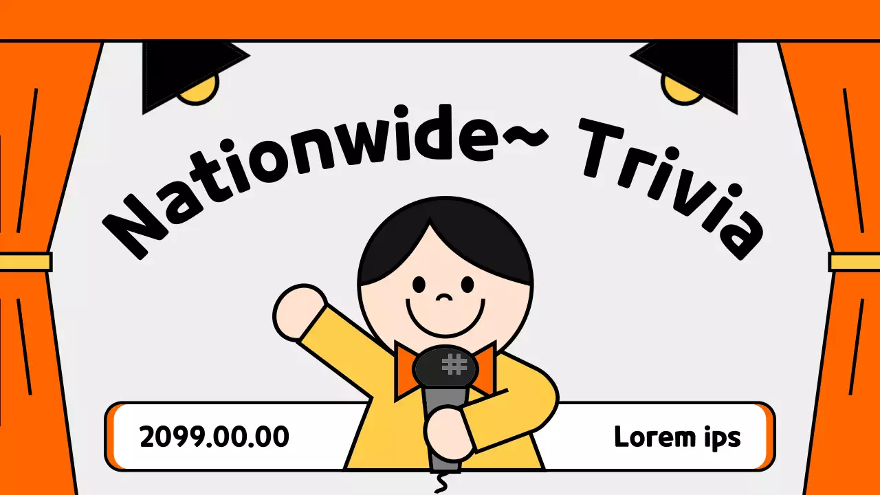 Promouvoir un joli quiz orange