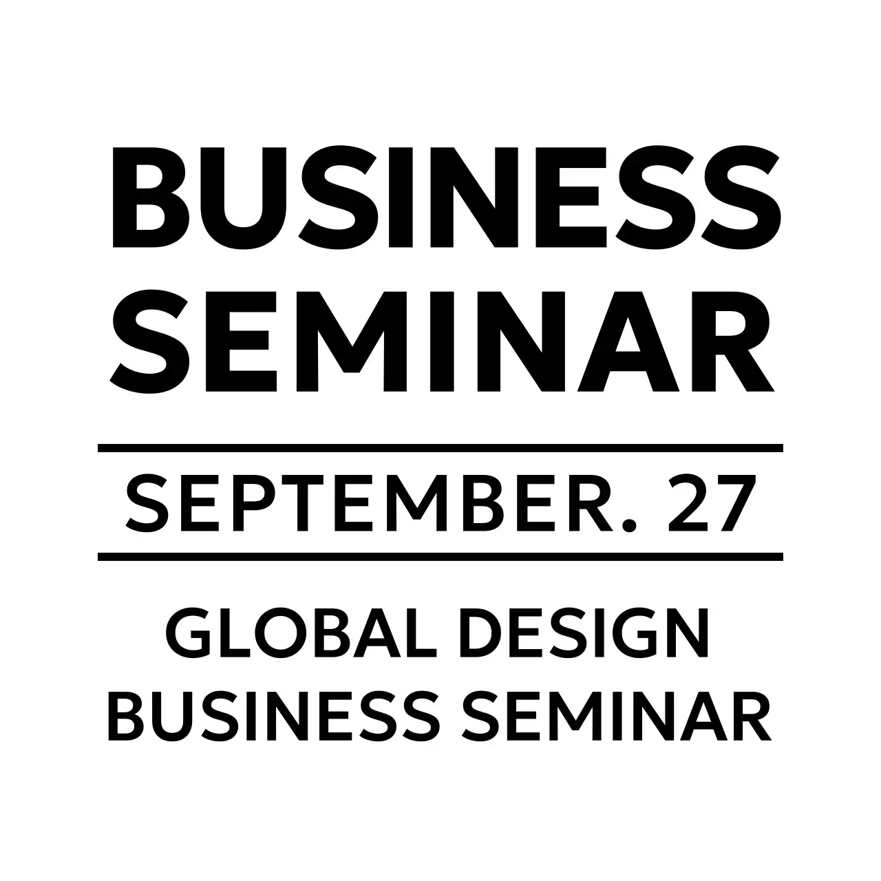 깔끔한 느낌의 기업 비즈니스 세미나 홍보