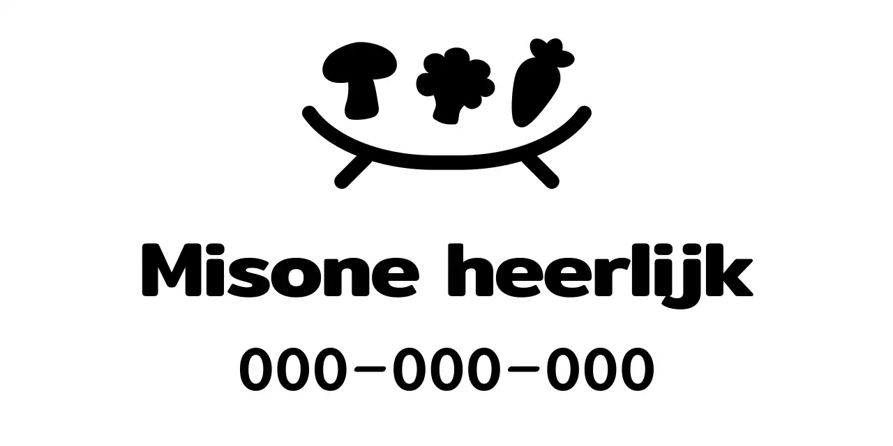 Kleine bedrijfseigenaar van een leuke bijgerechtenwinkel met groente-illustraties