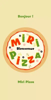 Balsa rond en forme de pizza pizzeria