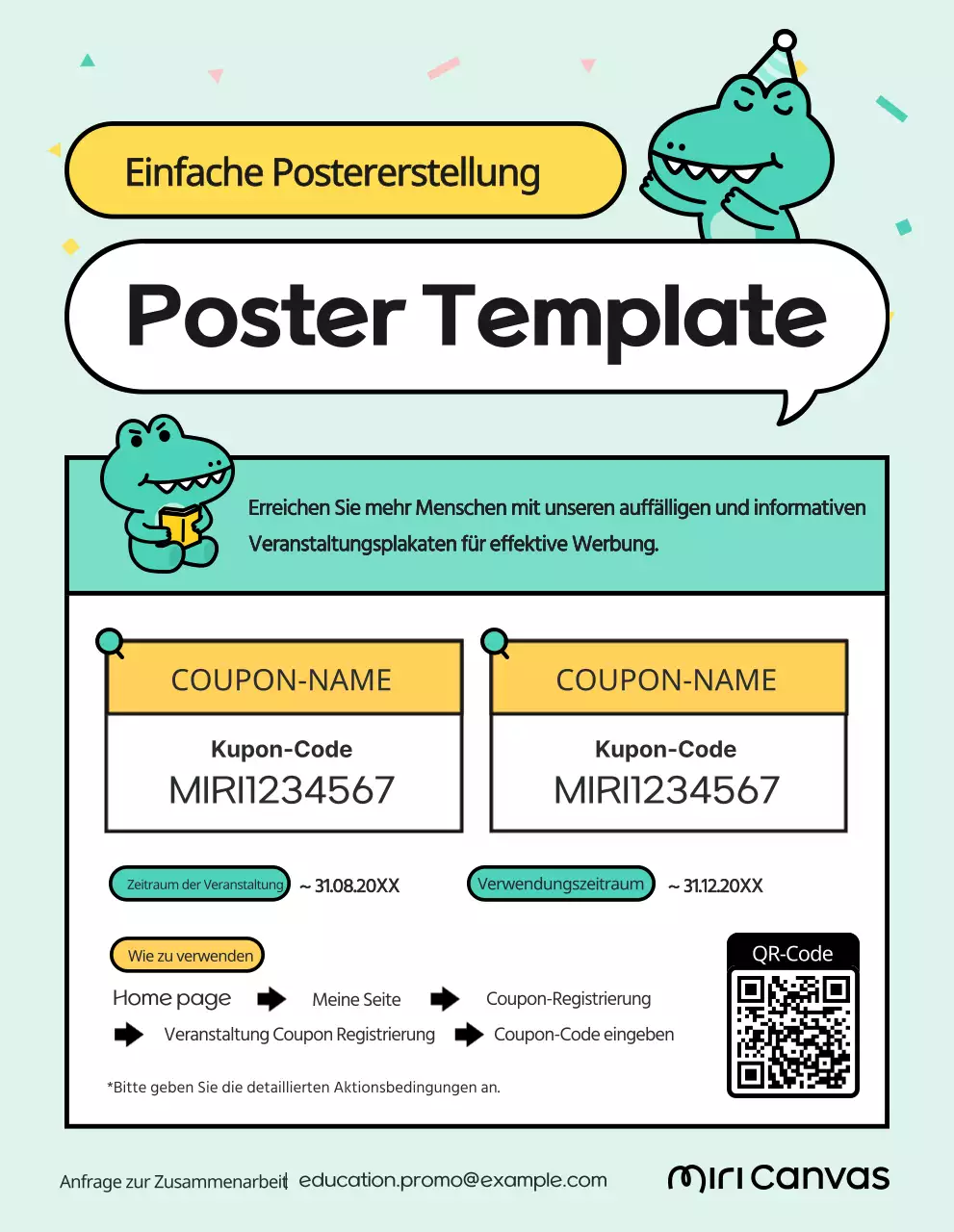 Förderung eines Verkaufs von Minze und Gelb