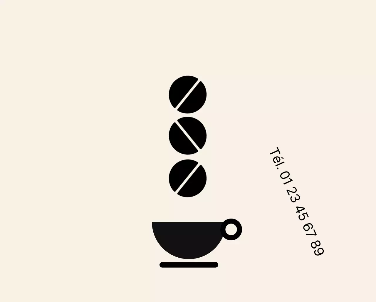 Pas de signalisation de stationnement dans un café moderne et branché