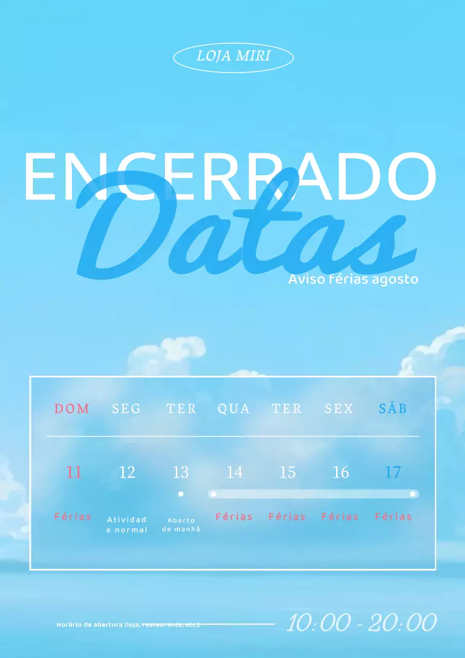 Um conceito fresco e simples para as férias de verão em azul claro