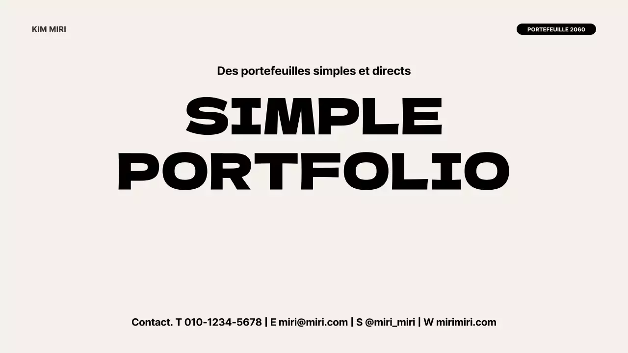 Une introduction moderne au portefeuille en ivoire et noir