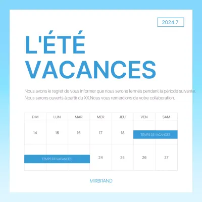 Blue Simple Vacation Guide.