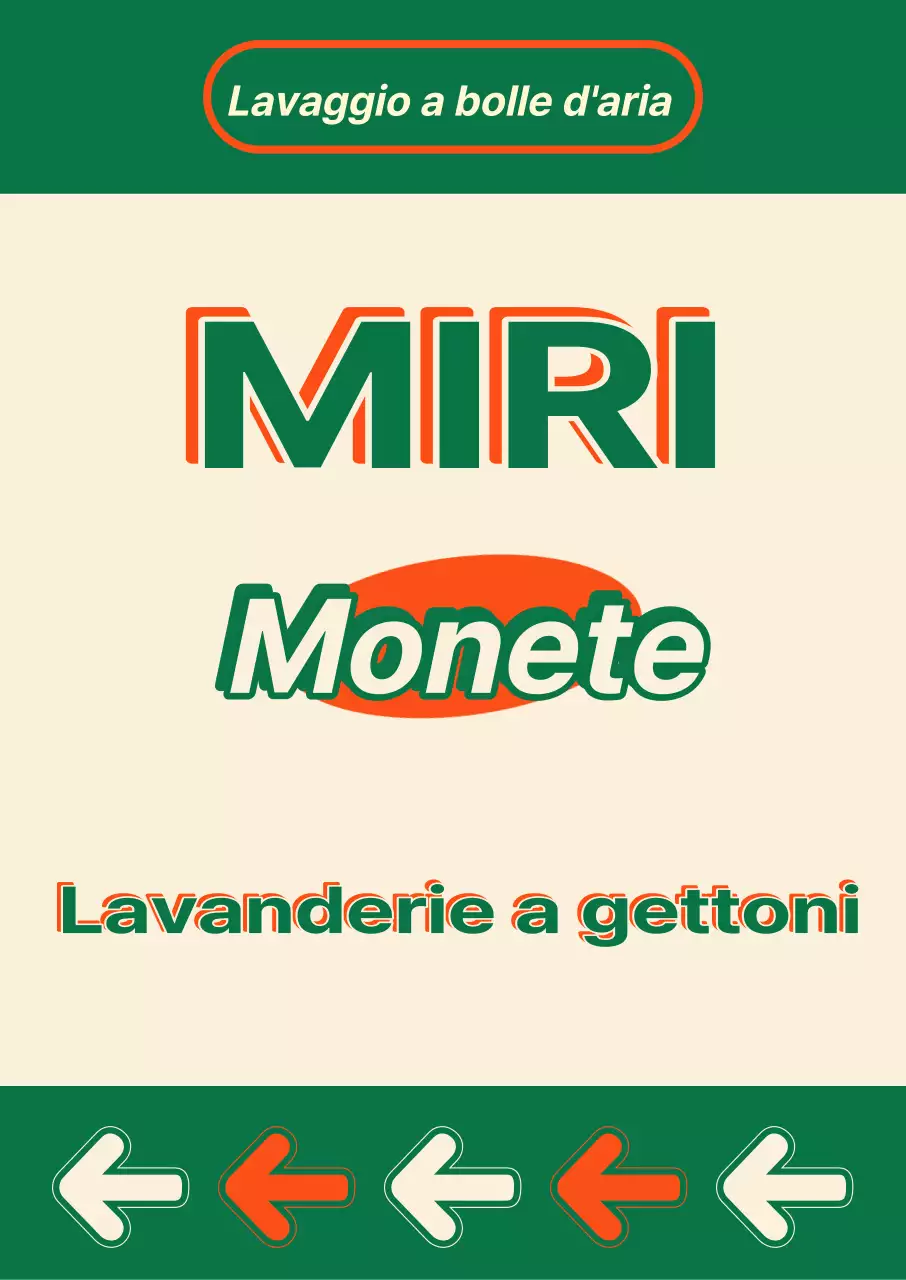 Poster di lavanderia a gettoni in stile vintage americano