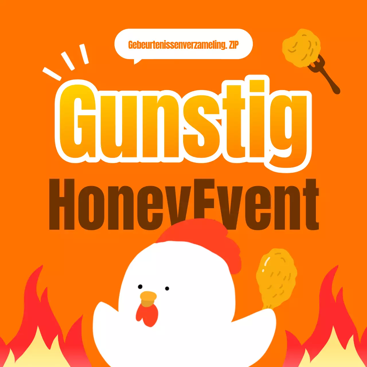 Promoot oranje en gele fles lucky day coupons