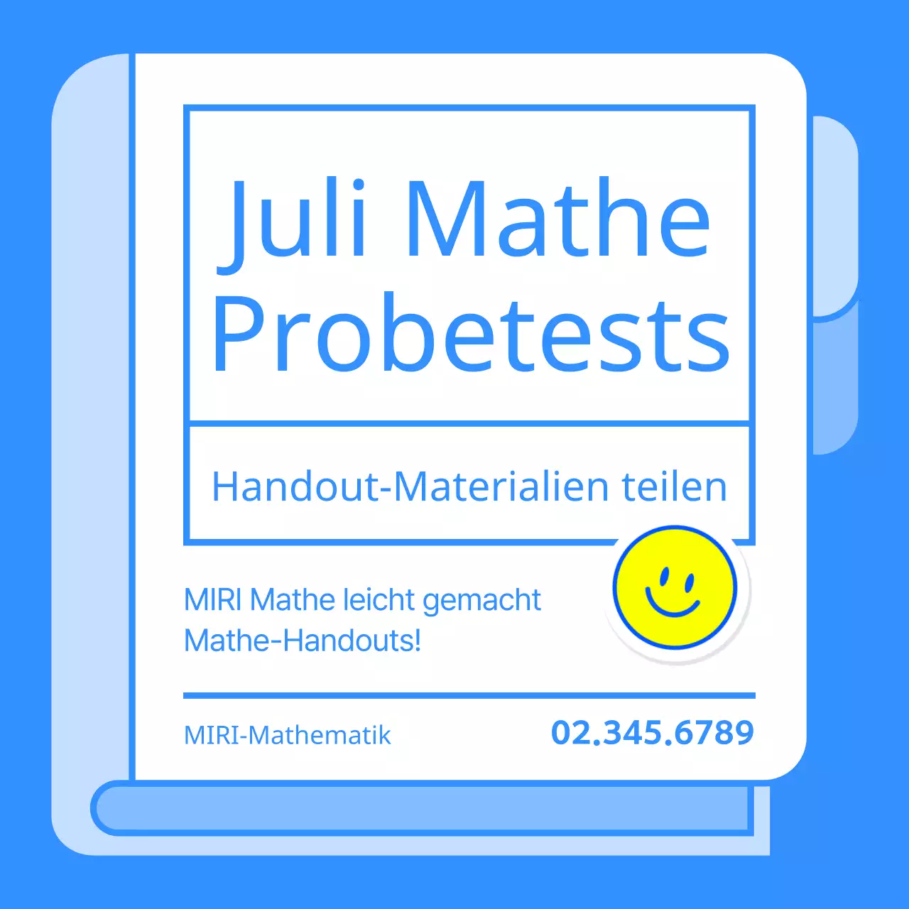 Einfache Materialien in Blau fördern