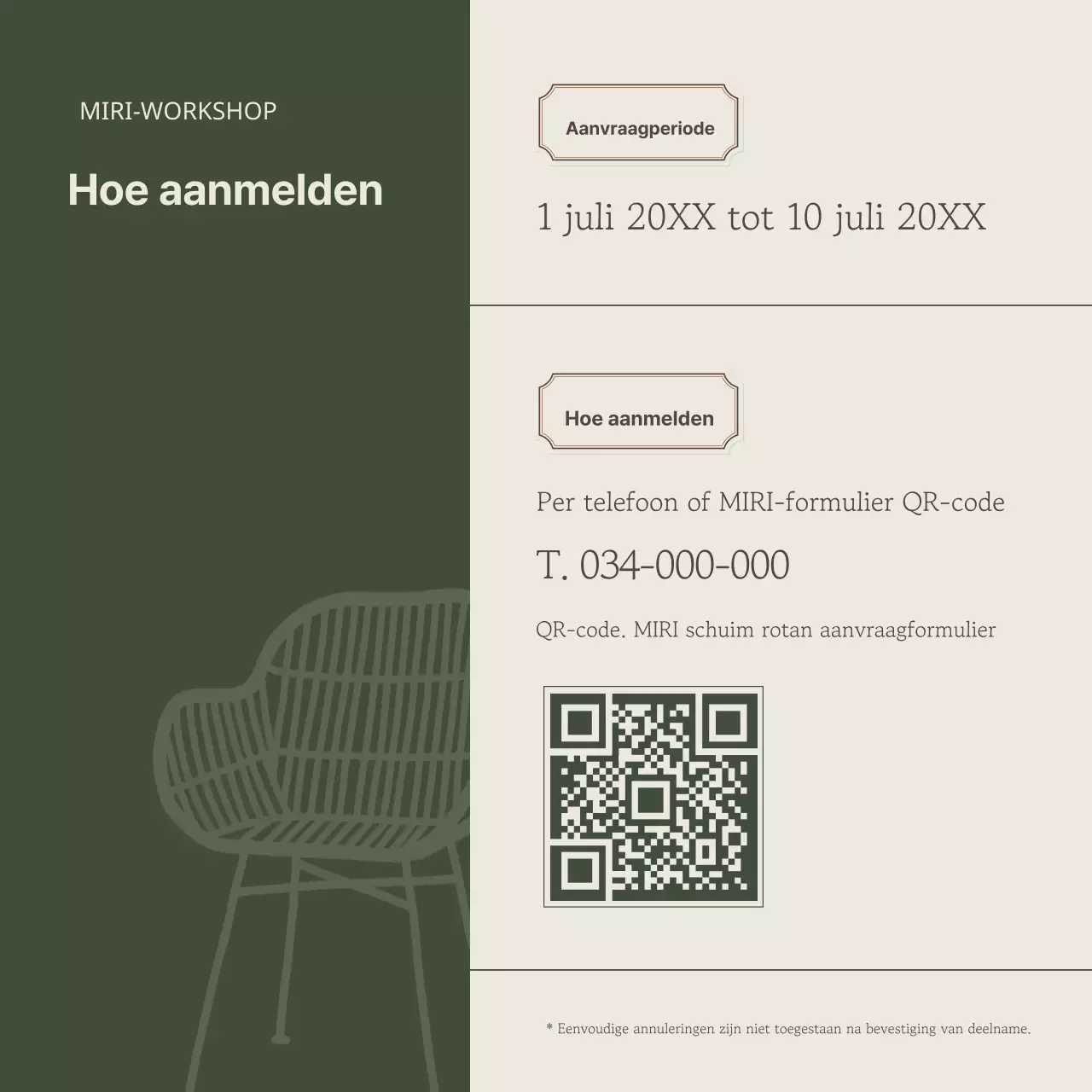 Promoot een eenvoudige eendaagse les in kaki en beige