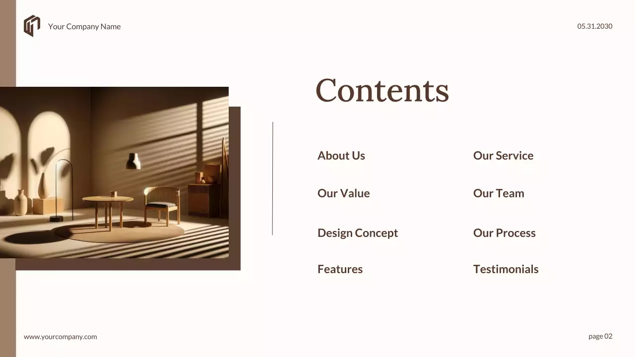 Beige Elegant Interior Presentation