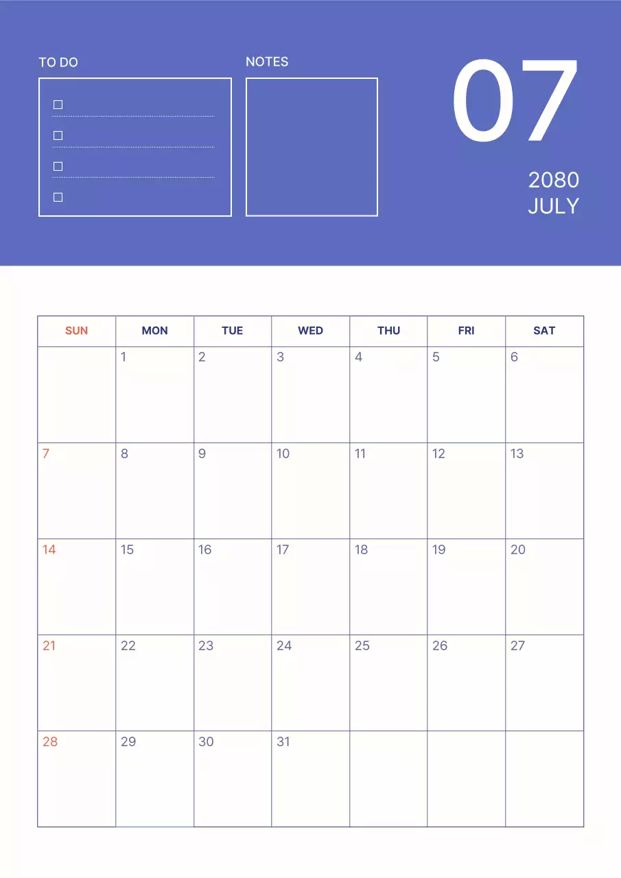 갈색과 베이지색의 심플한 스케줄 달력