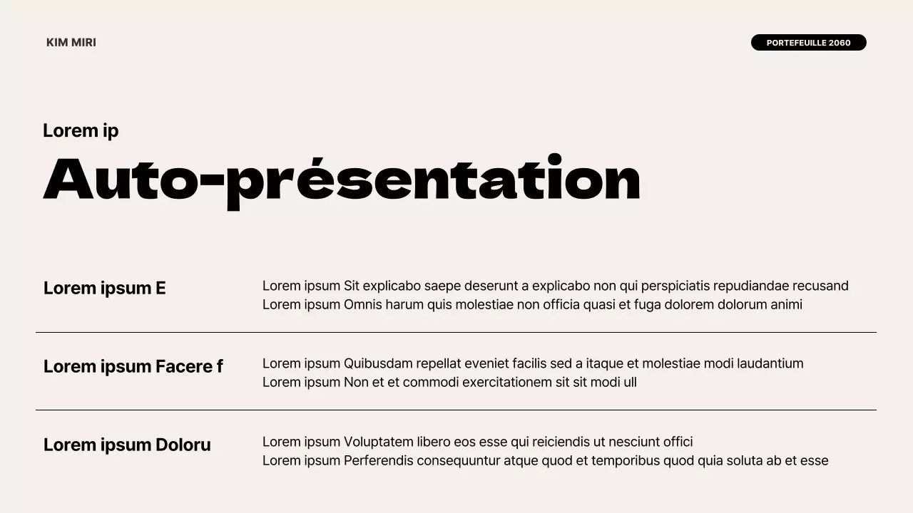 Une introduction moderne au portefeuille en ivoire et noir