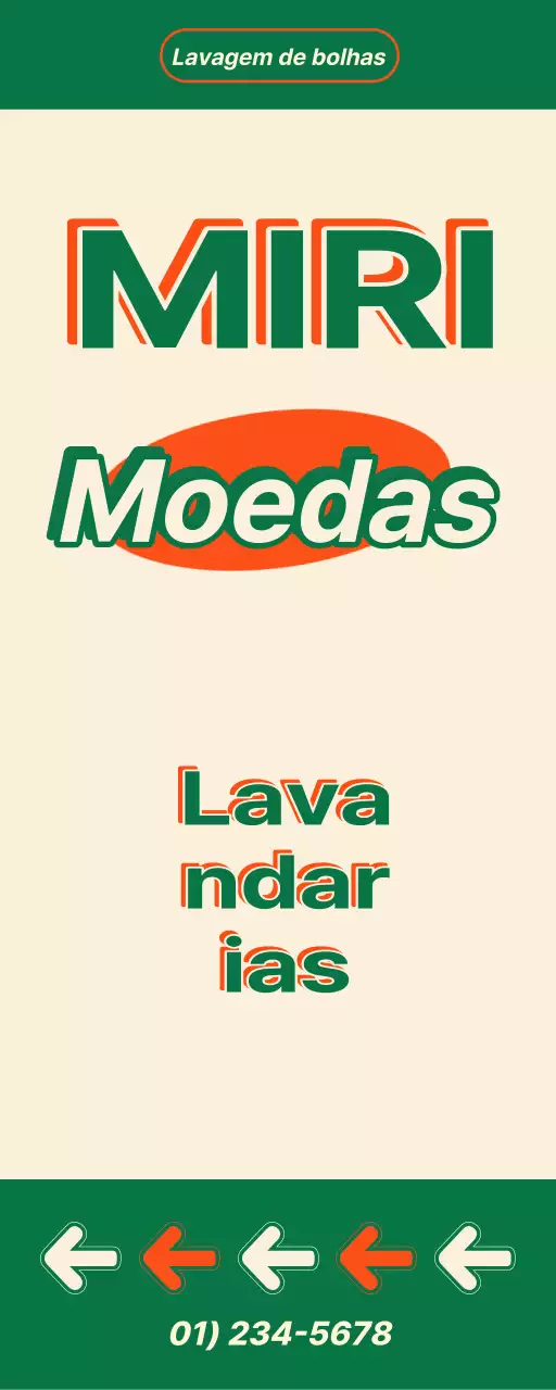 Cartaz de lavandaria de moedas em estilo vintage americano