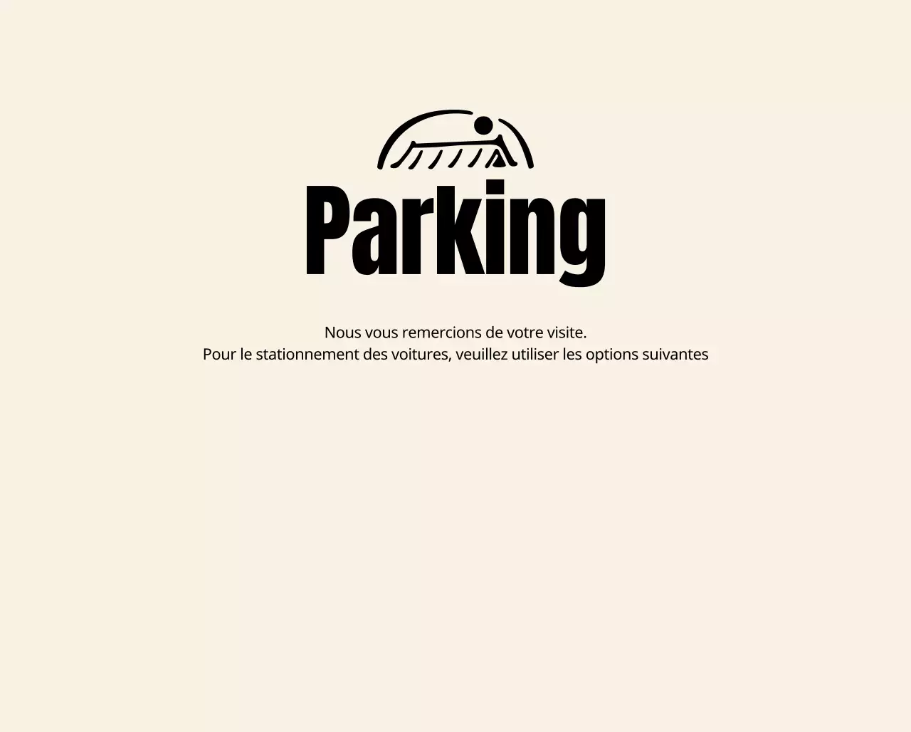 Logo soigné d'un restaurant coréen et instructions de stationnement