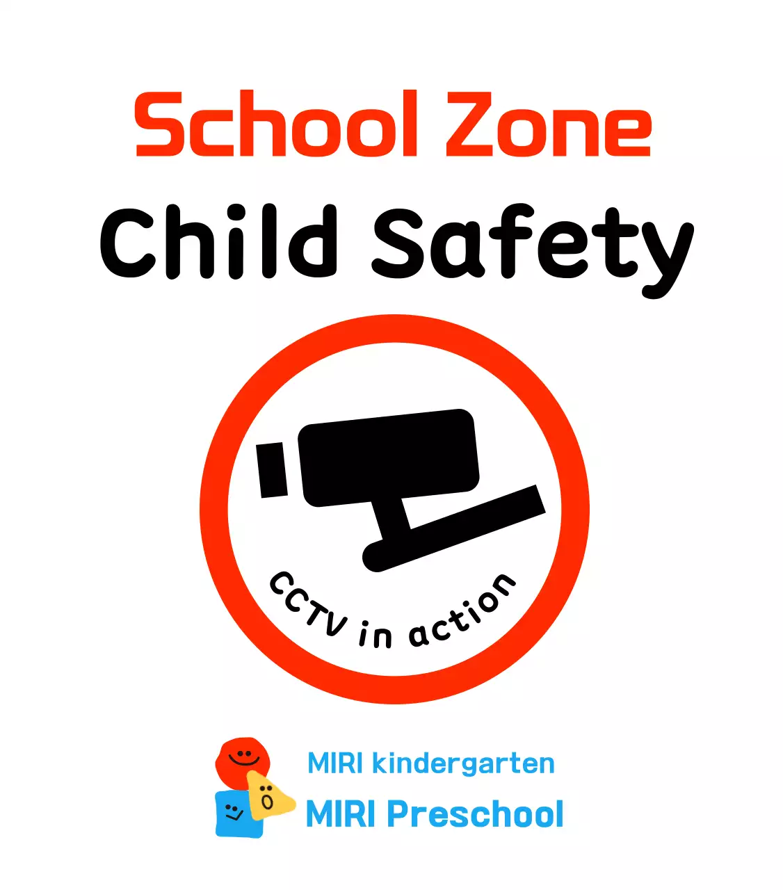 Bentuk yang lucuKarakter Tanda dilarang parkir di tempat khusus anak-anak