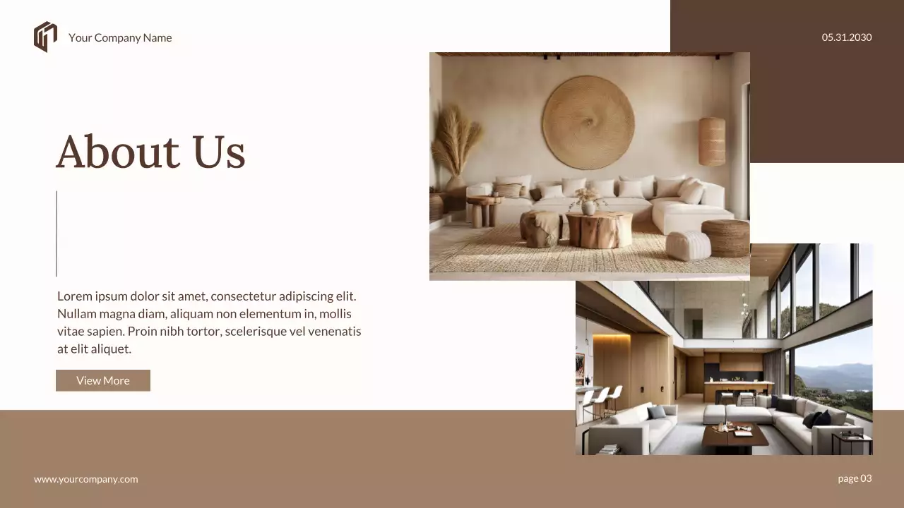 Beige Elegant Interior Presentation