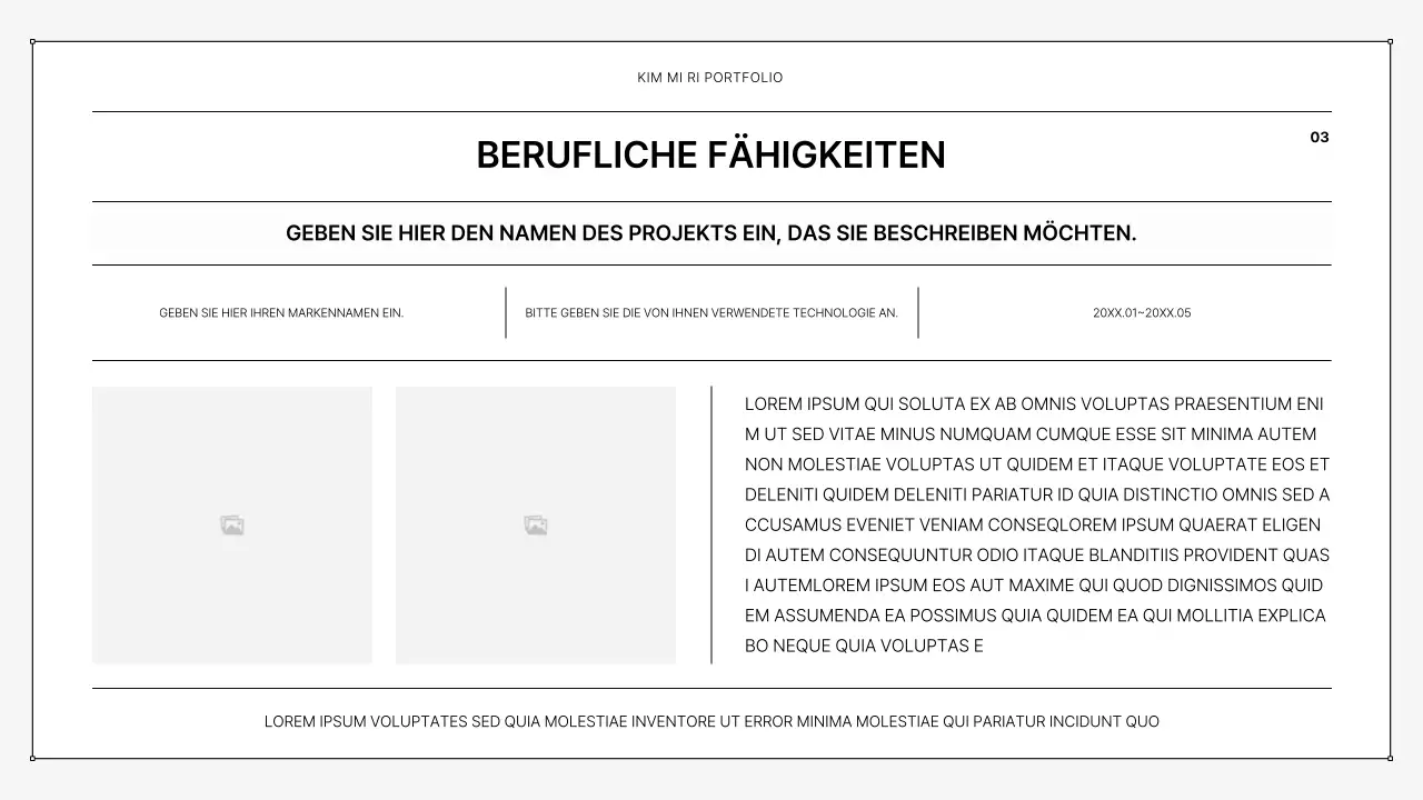 Eine einfache druckbare Mappe in schwarz-weiß