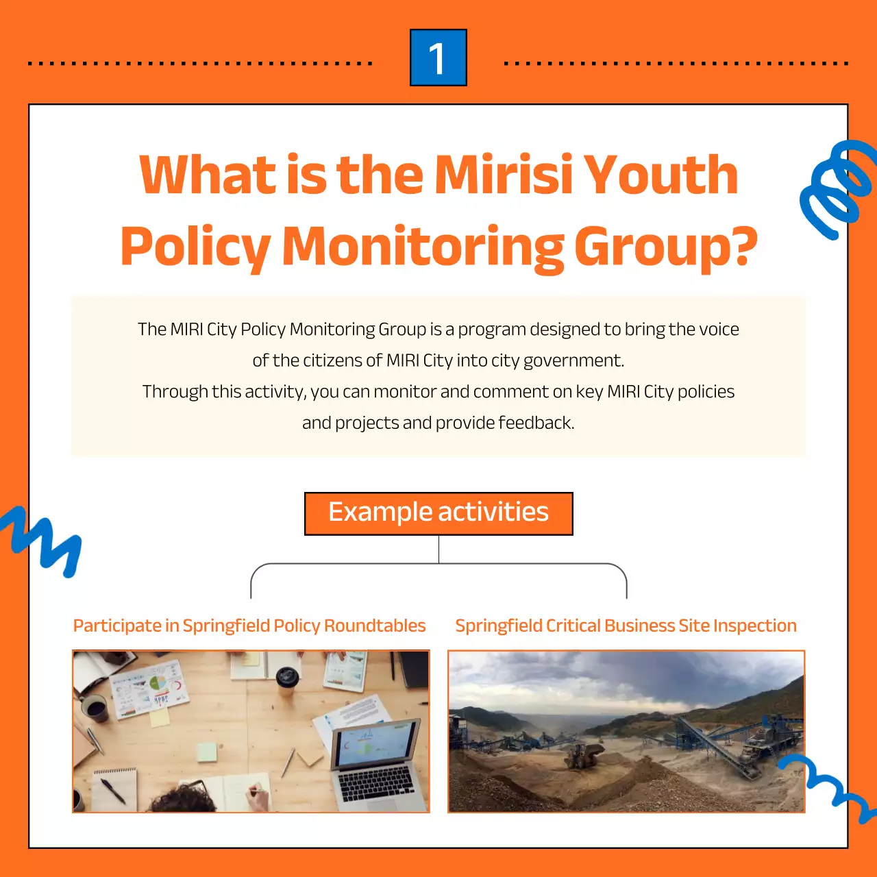 Orange Modern Youth Recruitment Instagram Carousel