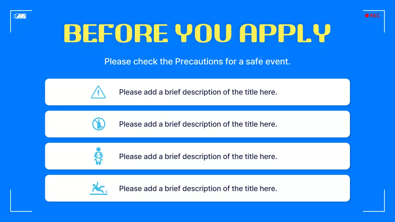 Blue Modern Summer Festival Announcement Presentation