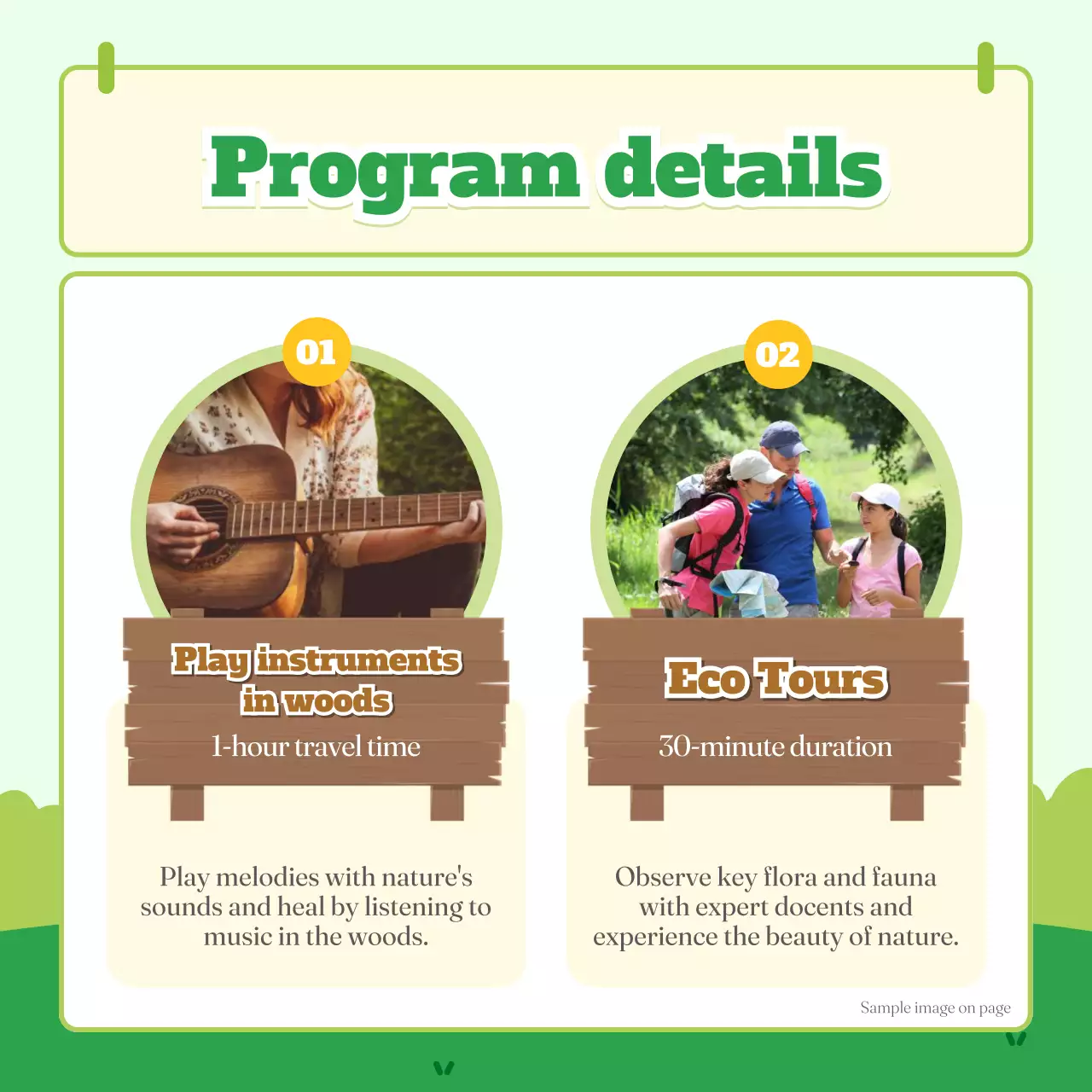 Green Minimal Nature Event Instagram Carousel