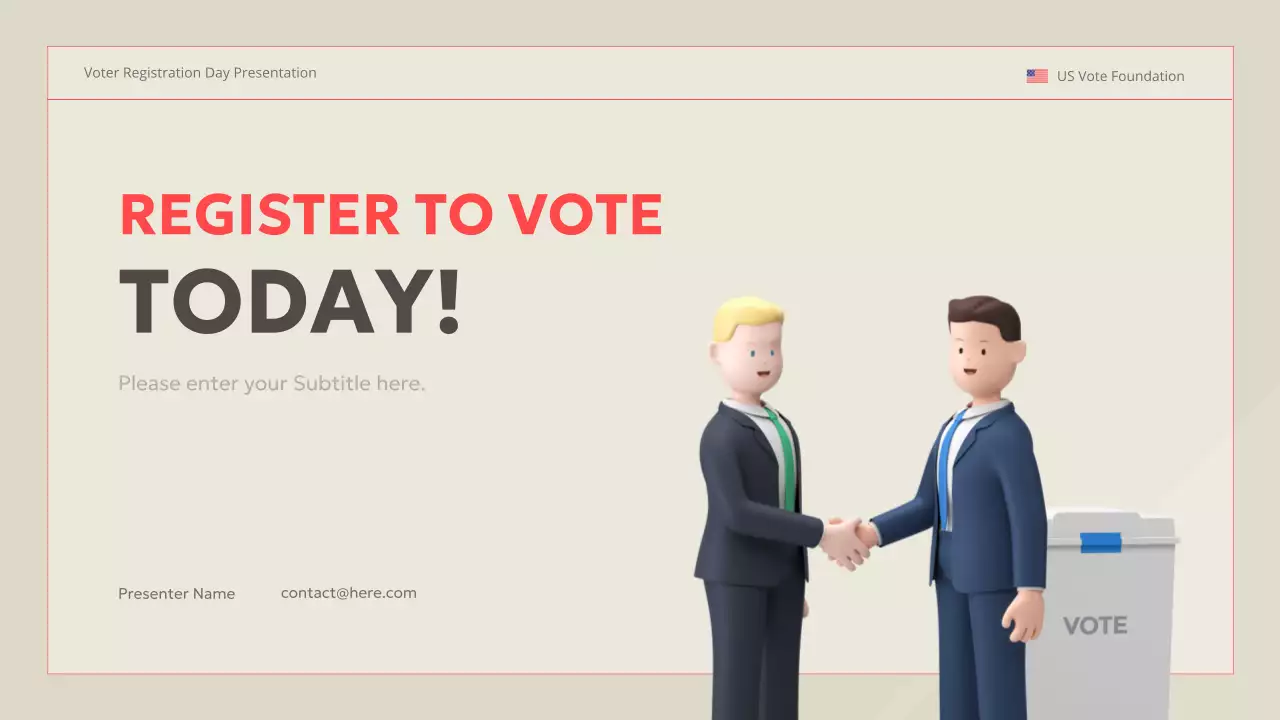 Beige Modern Voter Guide Presentation