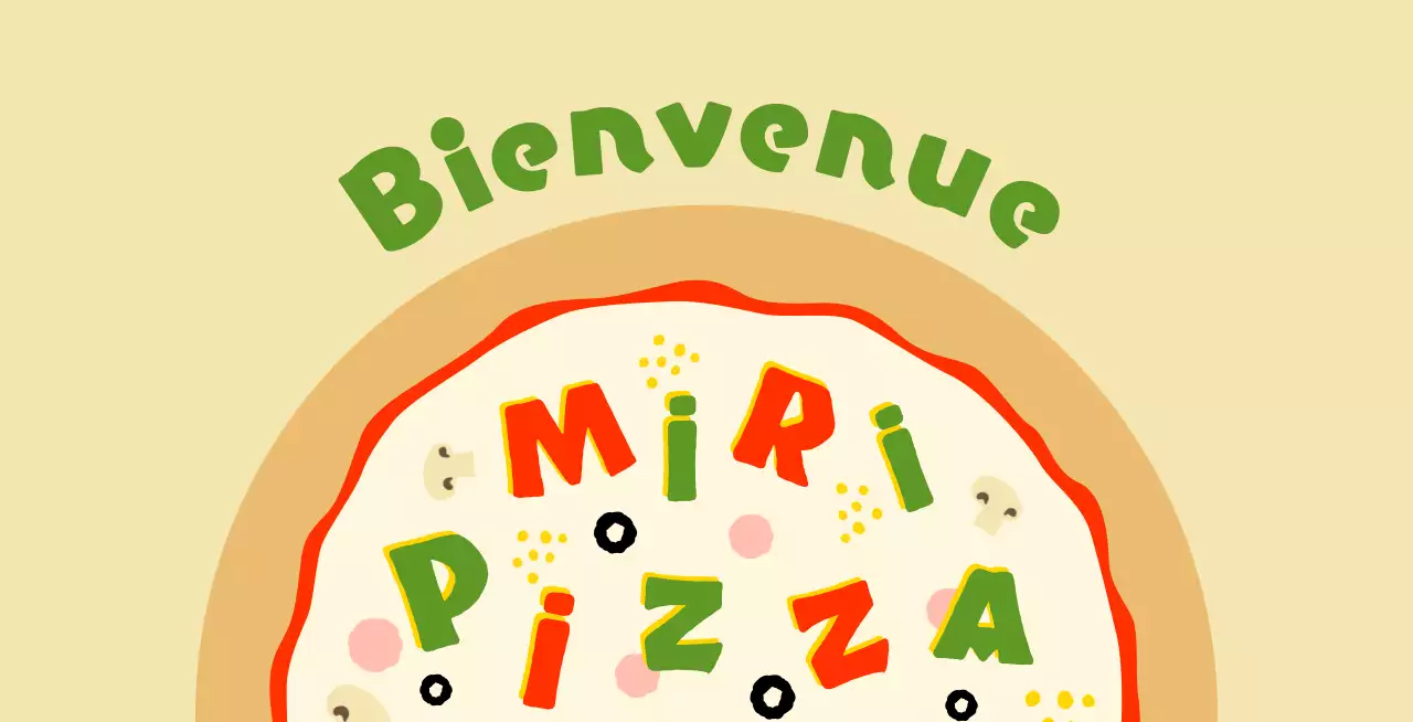 Balsa rond en forme de pizza pizzeria