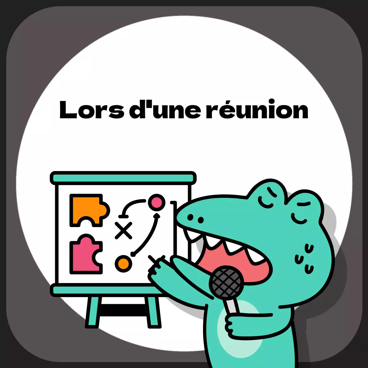 Annonces de profil de messager pop art menthe et noir