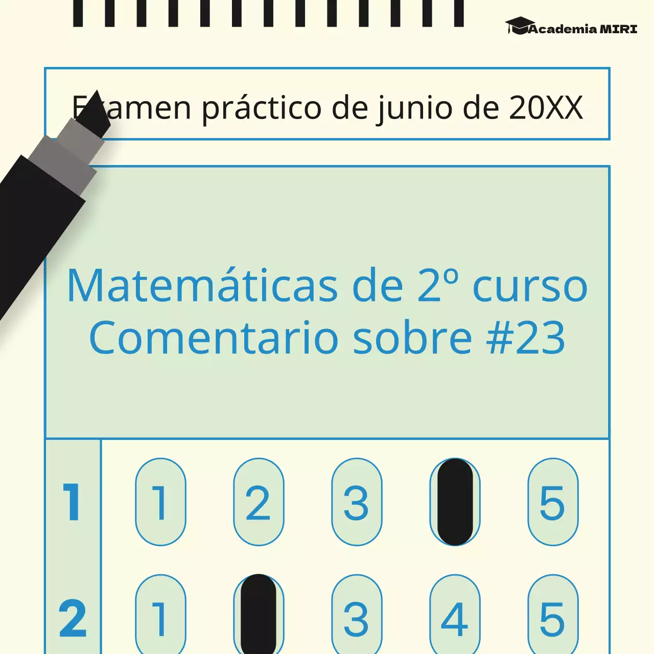 Prueba práctica de estilo con acentos azules y amarillos Título principal