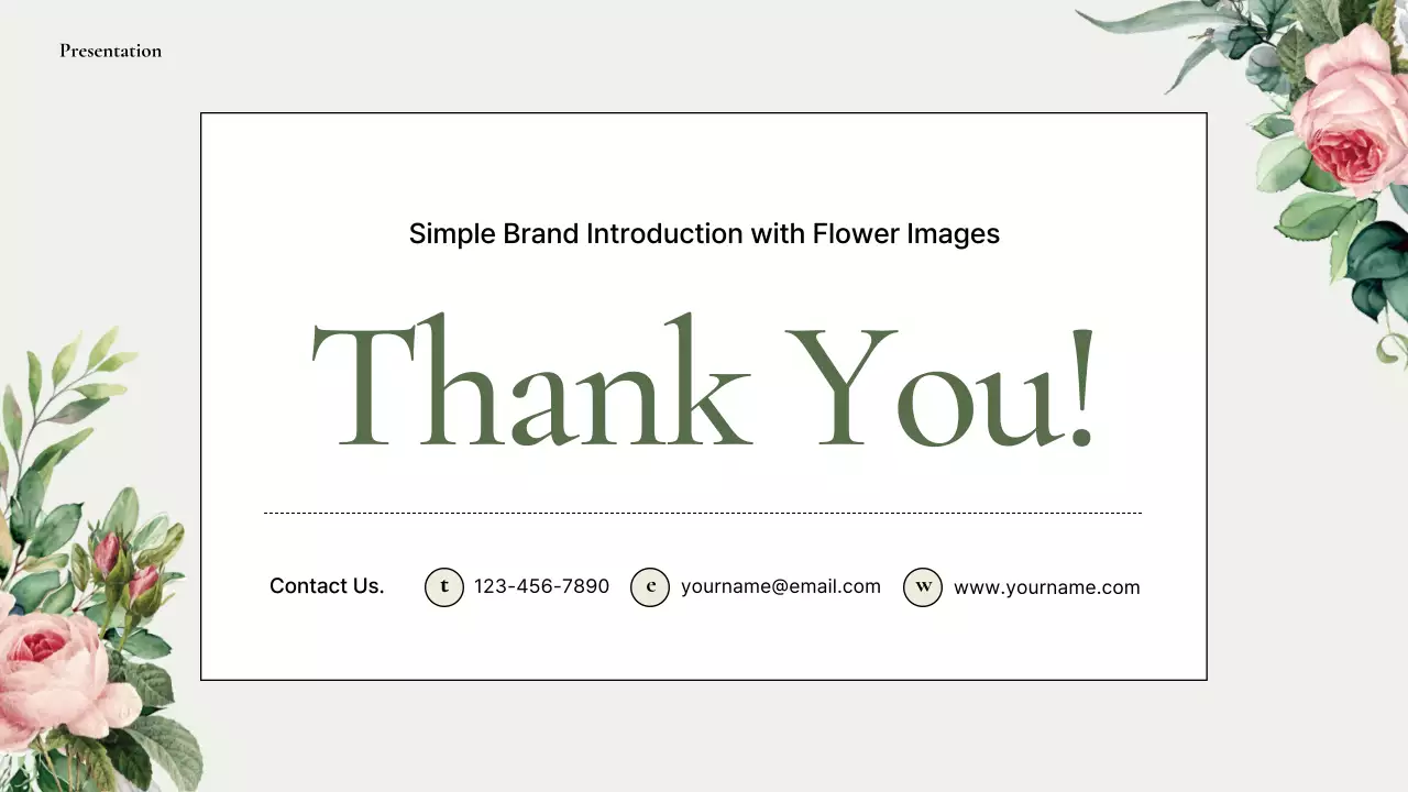 Apresentação da marca Green Elegant