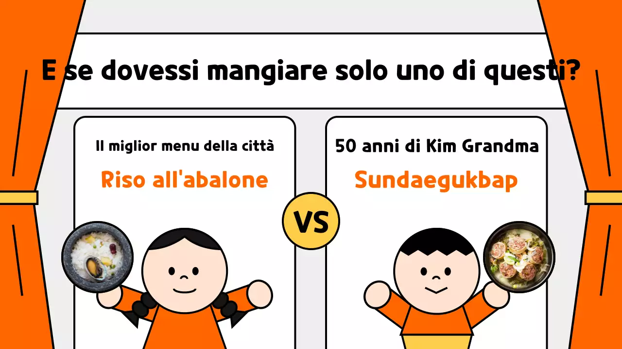 Promuovere un simpatico quiz arancione