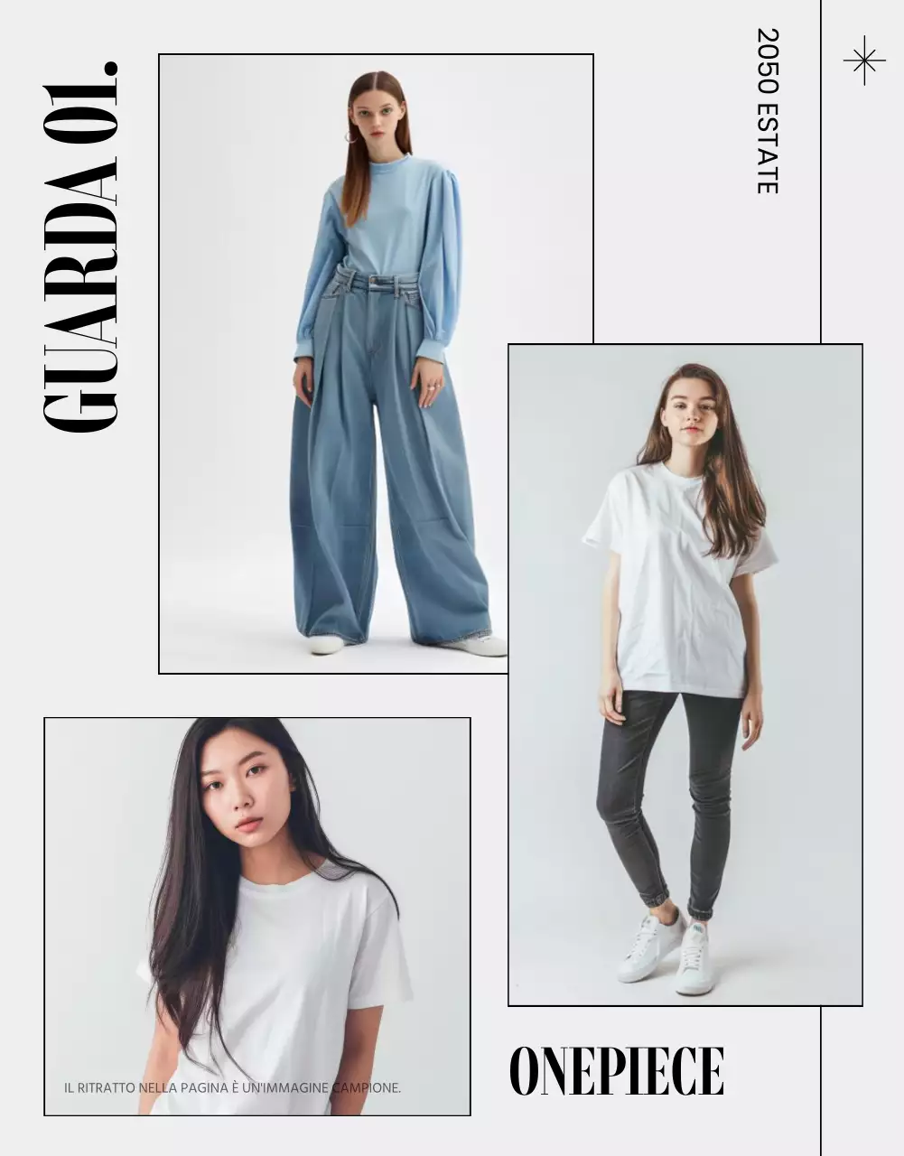 Promuovere la moda moderna in grigio e nero