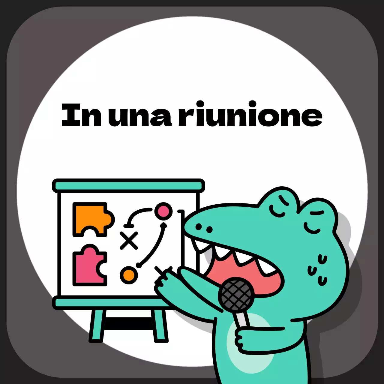 Annunci di profilo messenger pop art menta e nero