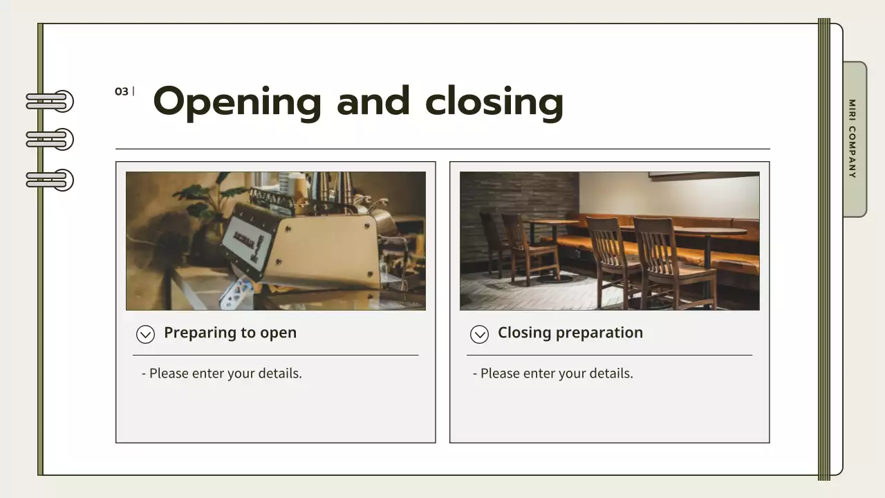 Beige Professional Operations Manual Presentation