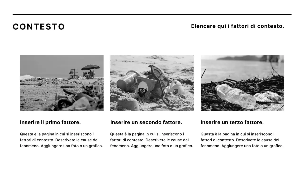 Relazione aziendale minimalista in bianco e nero