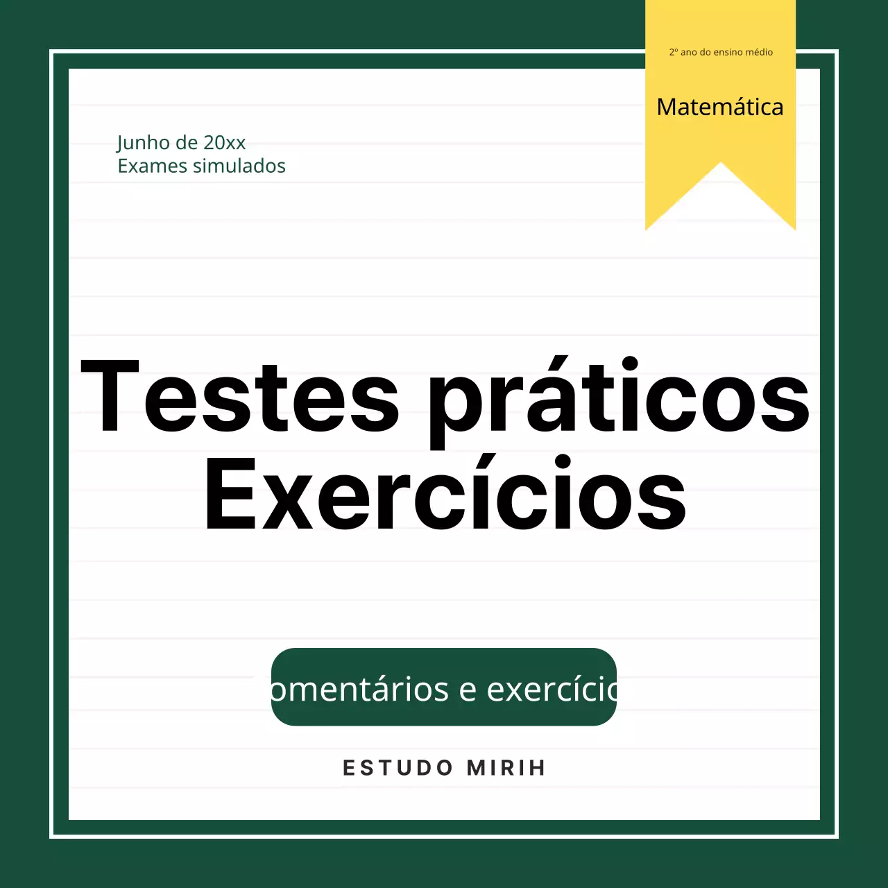 Uma capa básica para o blogue da escola verde