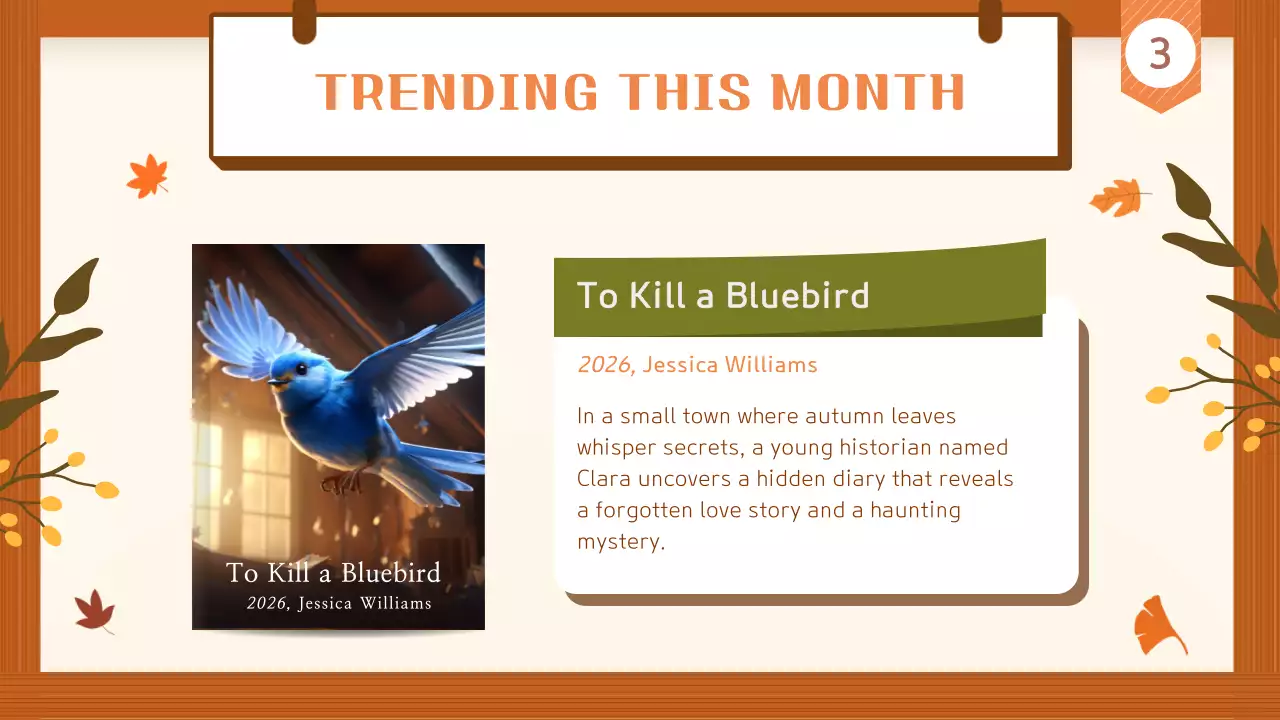 Orange Rustic Book Promotion Presentation