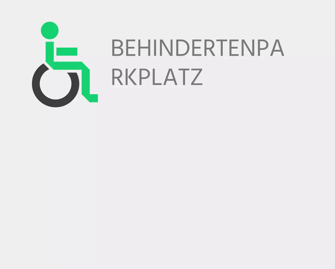 Barrierefreie Parkplätze