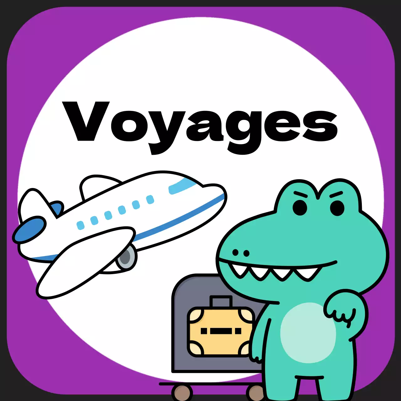 Annonces de profil de messager pop art menthe et noir